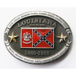 LOUISIANA REBEL flaga USA stany klamra (id: 2006)